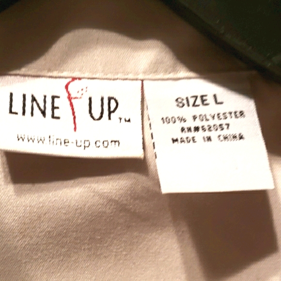 LINE UP TAN ZIP FRONT POLYESTER VEST SZ L - Picture 2 of 8